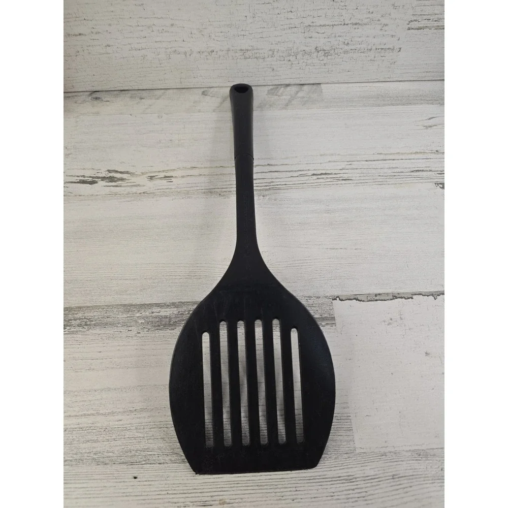 Calphalon Black Nylon Slotted Turner Spatula Heat Resistant Non-Stick Safe